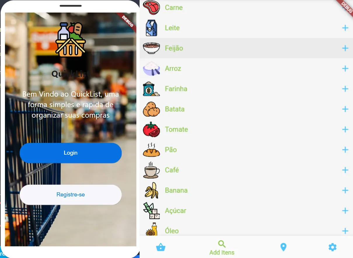 QuickList - aplicativo mobile de lista de compras